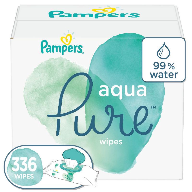 slide 1 of 11, Pampers Aqua Pure Sensitive Baby Wipes - 336ct, 336 ct