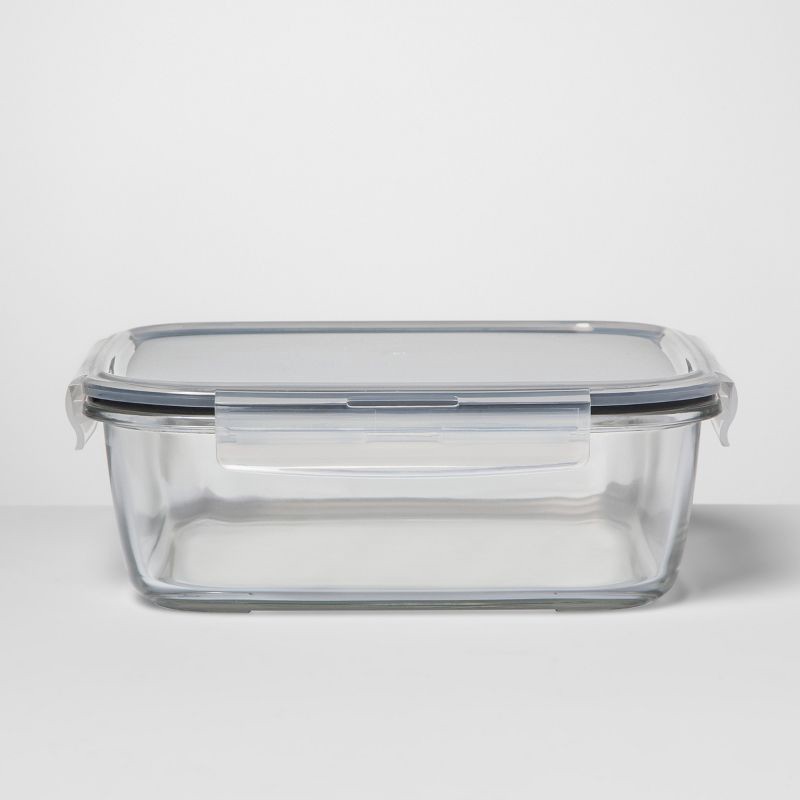 slide 1 of 1, Square Glass Food Storage Container 10.6 cup - Made By Design, 1 ct