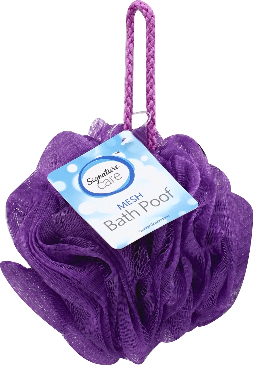 slide 2 of 2, Signature Bath Poof 1 ea, 1 ct