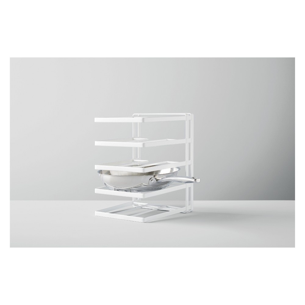 slide 4 of 4, Kitchen Cabinet Pan Organizer White - Made By Design, 1 ct
