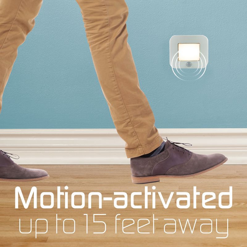 slide 9 of 11, Energizer 38183 Indoor/Outdoor Motion Activated LED Path Nightlights: Battery-Powered Motion Detector Light, White, 1 ct