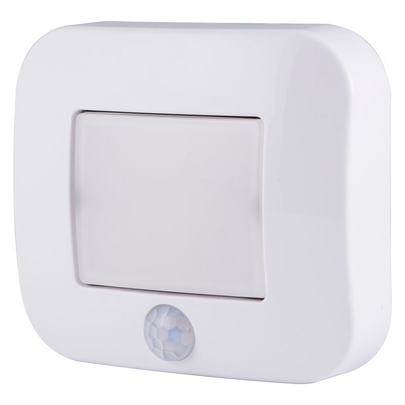 slide 3 of 11, Energizer 38183 Indoor/Outdoor Motion Activated LED Path Nightlights: Battery-Powered Motion Detector Light, White, 1 ct