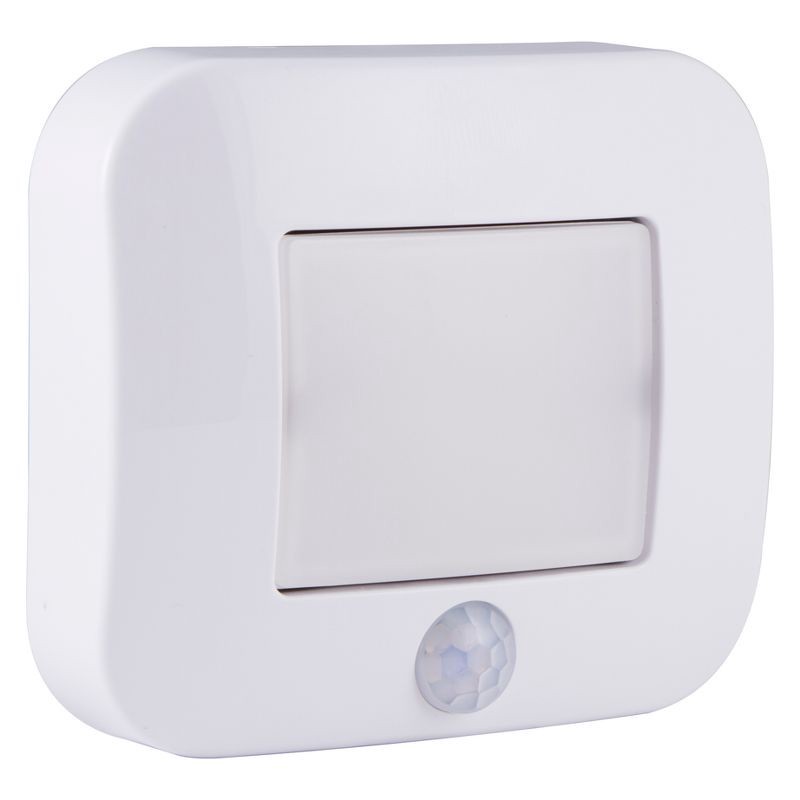 slide 7 of 11, Energizer 38183 Indoor/Outdoor Motion Activated LED Path Nightlights: Battery-Powered Motion Detector Light, White, 1 ct