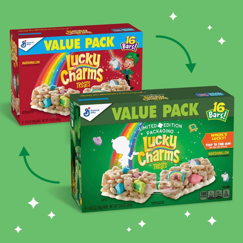 slide 2 of 11, Lucky Charms Marshmallow Flavored Bars - 8ct, 8 ct