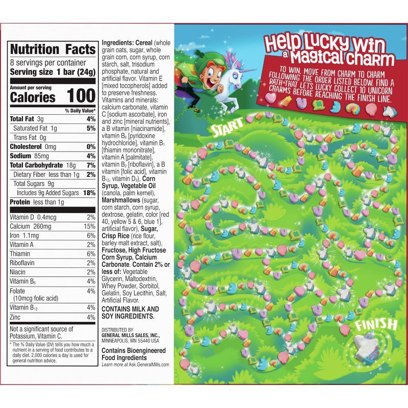 slide 11 of 11, Lucky Charms Marshmallow Flavored Bars - 8ct, 8 ct