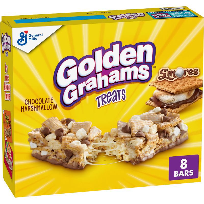 slide 1 of 10, Golden Grahams S'mores Chocolate Marshmallow Bars - 8ct, 8 ct