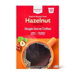 Hazelnut Light Roast Coffee - Single Serve Pods - 12ct - Market Pantry™