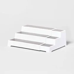 Shelf Expandable 3 Tier - Brightroom™: Freestanding Spice Rack Organizer, White Kitchen Storage for Pantry & Cabinet