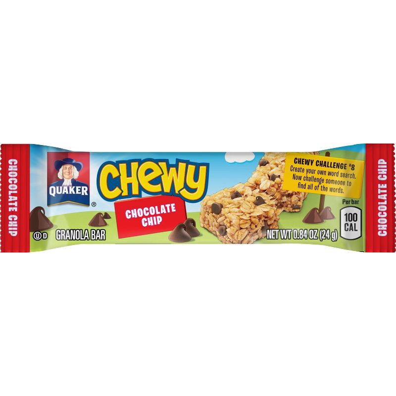 slide 6 of 9, Quaker Chewy Chocolate Chip Granola Bars 15.2oz/18ct, 15.2 oz, 18 ct