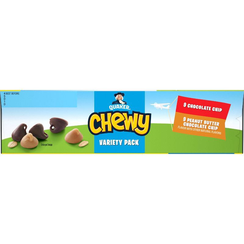 slide 4 of 12, Quaker Chewy 3 Flavor Reduced Sugar Variety Pack Granola Bars - 15.2oz/18ct, 15.2 oz, 18 ct