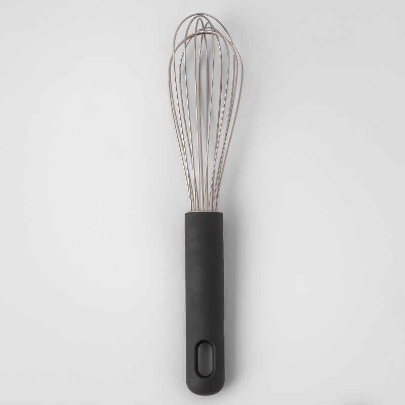 slide 1 of 1, 9" Whisk with Soft Grip Stainless Steel - Made By Design, 1 ct