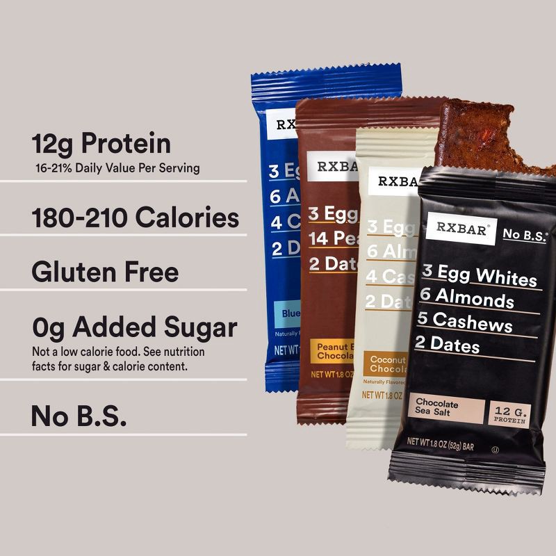 slide 3 of 11, RXBAR Protein Bars Variety Pack - 18.3oz/10ct, 18.3 oz, 10 ct