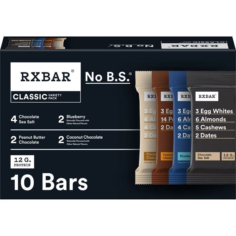 slide 1 of 11, RXBAR Protein Bars Variety Pack - 18.3oz/10ct, 18.3 oz, 10 ct
