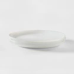 Glass Dinner Plates 10.7" White Set of 6 - Made By Design™