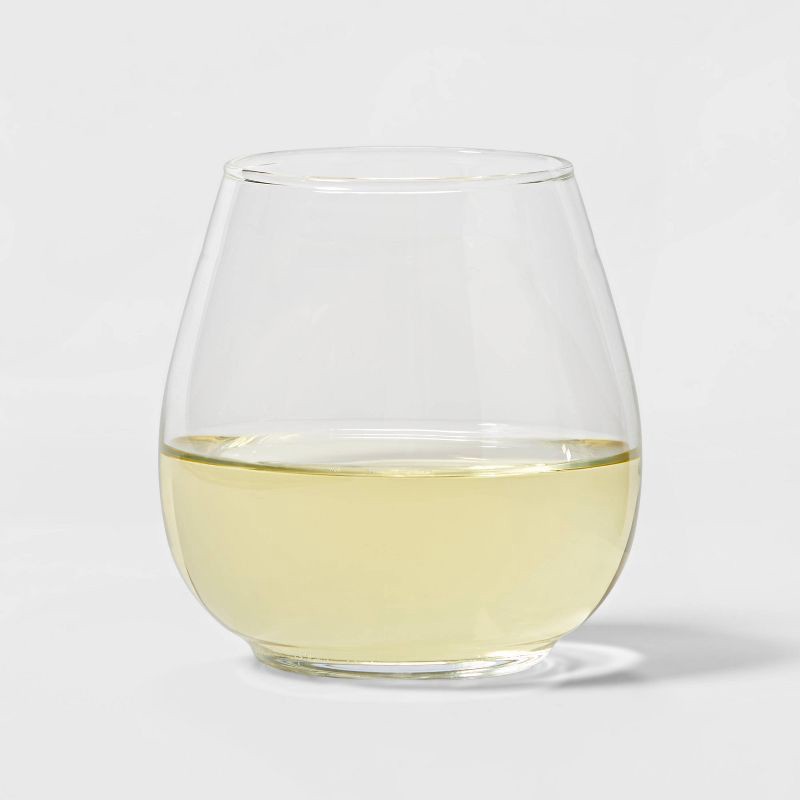 slide 7 of 8, 16oz Stackable Stemless Wine Glass - Threshold™, 16 oz