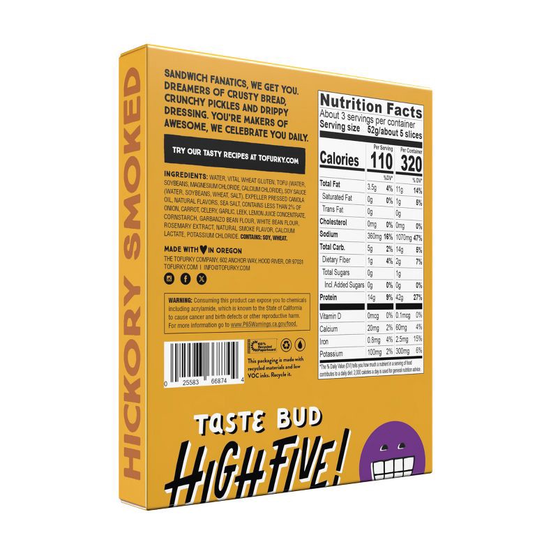slide 2 of 6, Tofurky Plant Based Hickory Smoked Deli Slices - 5.5oz/15ct, 5.5 oz, 15 ct