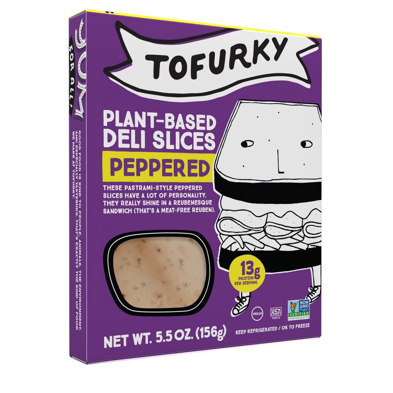 slide 3 of 7, Tofurky Plant Based Peppered Deli Slices - 15ct/5.5oz, 15 ct, 5.5 oz