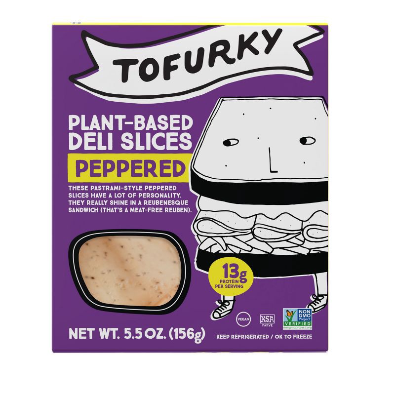 slide 1 of 7, Tofurky Plant Based Peppered Deli Slices - 15ct/5.5oz, 15 ct, 5.5 oz