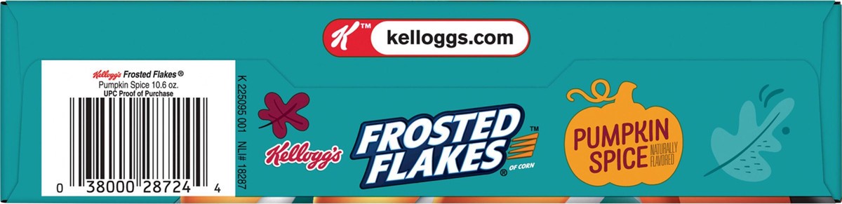 slide 6 of 13, Frosted Flakes Kellogg's Frosted Flakes Cold Breakfast Cereal Pumpkin Spice, 10.6 oz, 10.6 oz