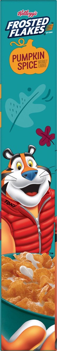 slide 8 of 13, Frosted Flakes Kellogg's Frosted Flakes Cold Breakfast Cereal Pumpkin Spice, 10.6 oz, 10.6 oz