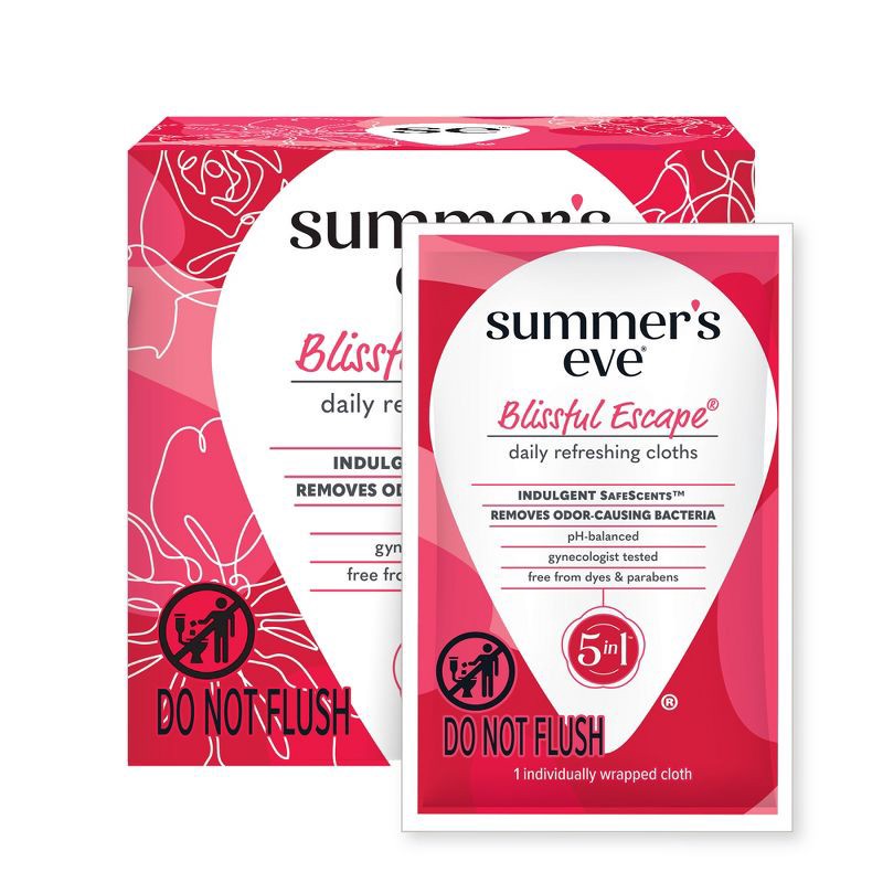 slide 9 of 9, Summer's Eve Feminine Cleansing Wipes - Blissful Escape - 16ct, 16 ct