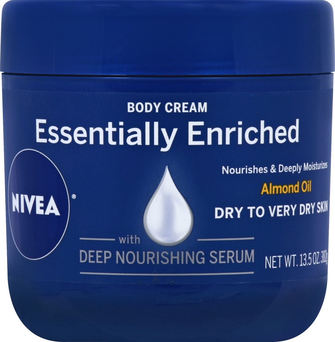 slide 2 of 2, Nivea Essentially Enriched Body Cream Almond Oil, 13.5 oz