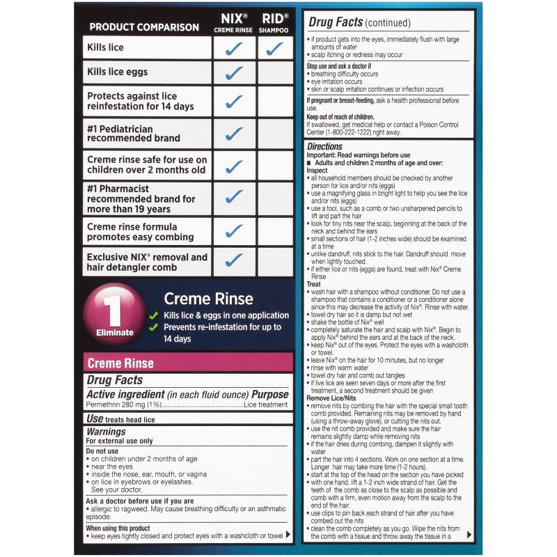 slide 2 of 4, Nix Complete Lice Treatment Kit Lice Removal Treatment For Hair and Home - 9 fl oz, 9 fl oz