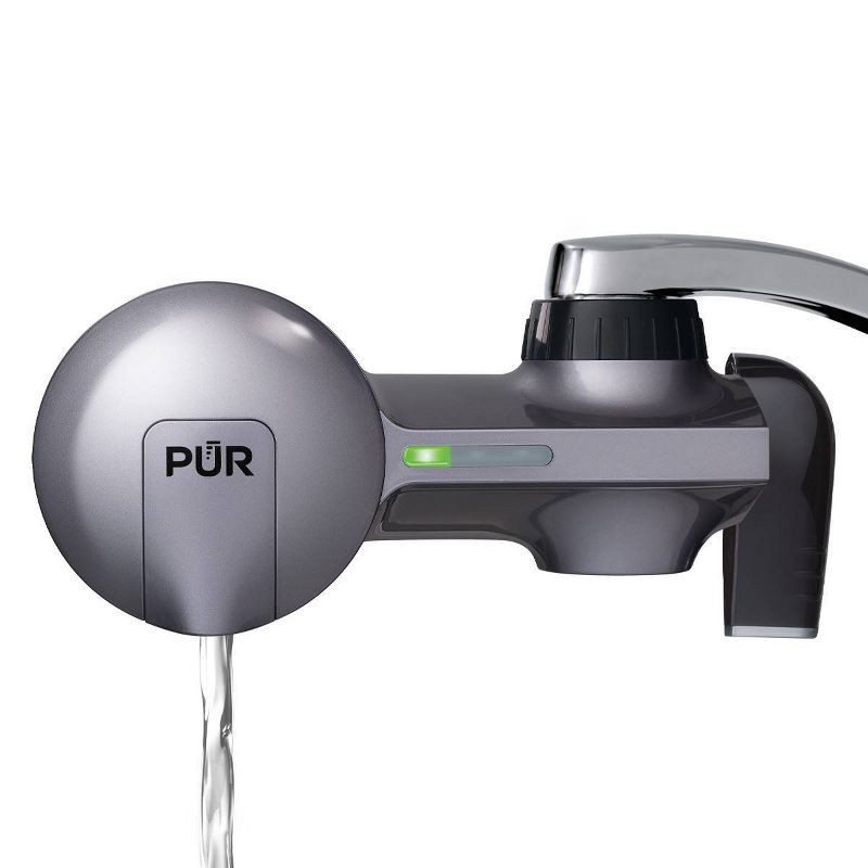 slide 1 of 1, PUR Faucet Filtration System - Metallic Gray, 1 ct