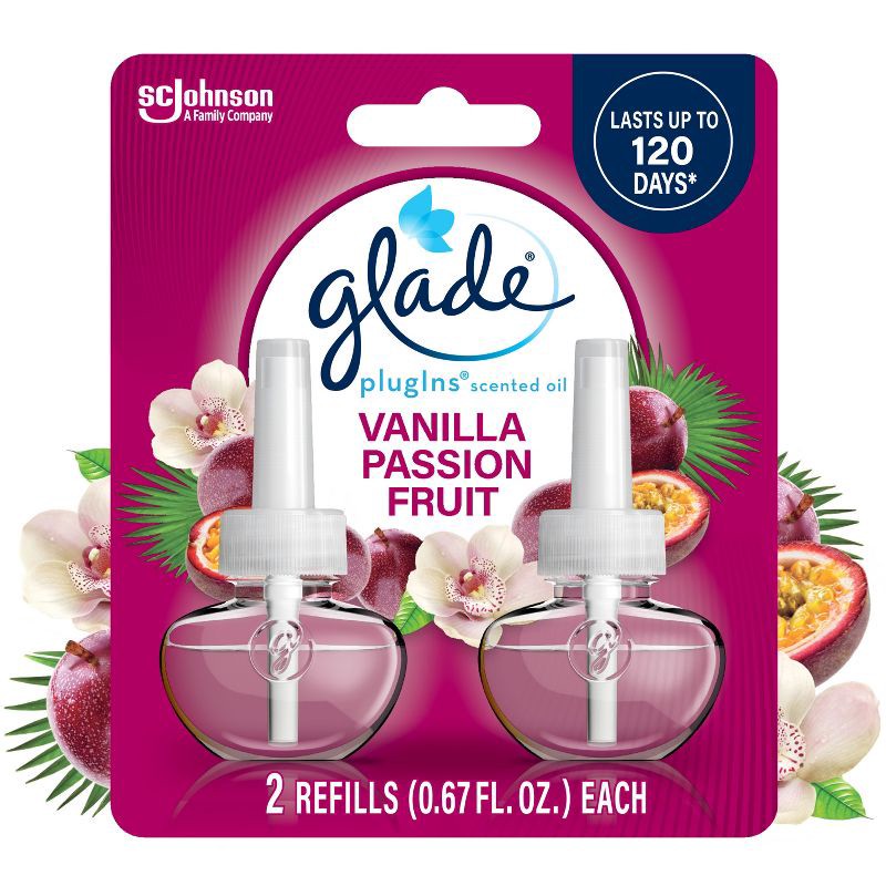slide 1 of 16, Glade Air Freshener Plug Ins Scented Oil Diffuser Refills - Vanilla Passion Fruit - 1.34 fl oz/2pk, 2 ct; 1.34 fl oz