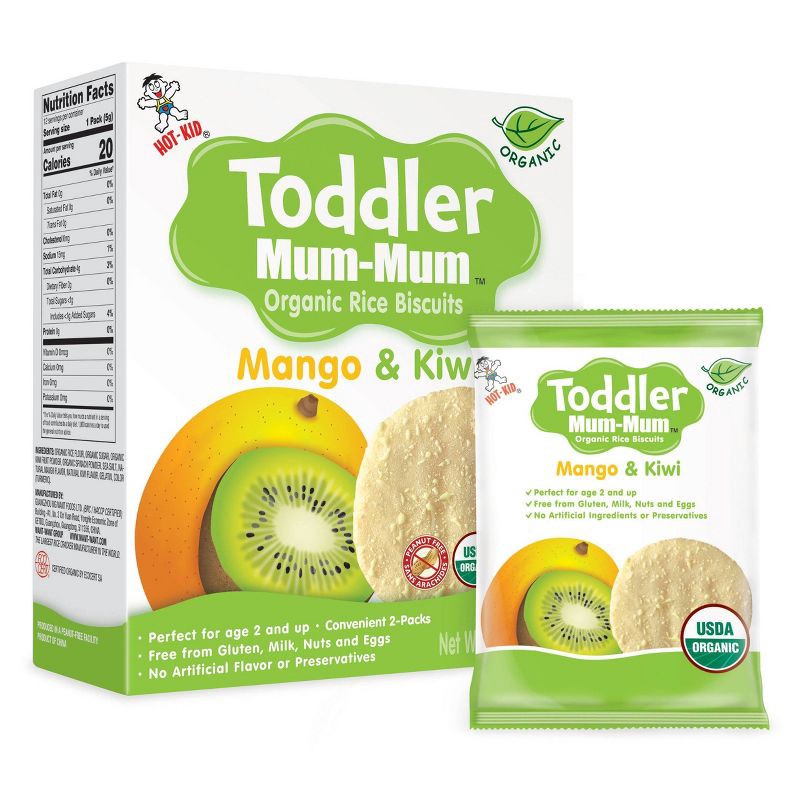 slide 1 of 1, Baby Mum-Mum Rice Biscuits Mango & Kiwi - 2.12oz, 2.12 oz