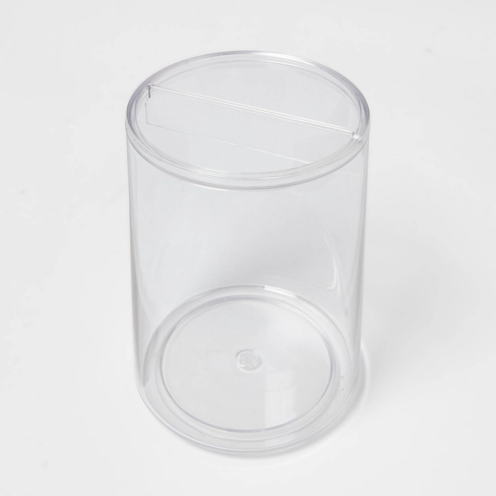 slide 3 of 4, Solid Toothbrush Holder Clear - Room Essentials, 1 ct