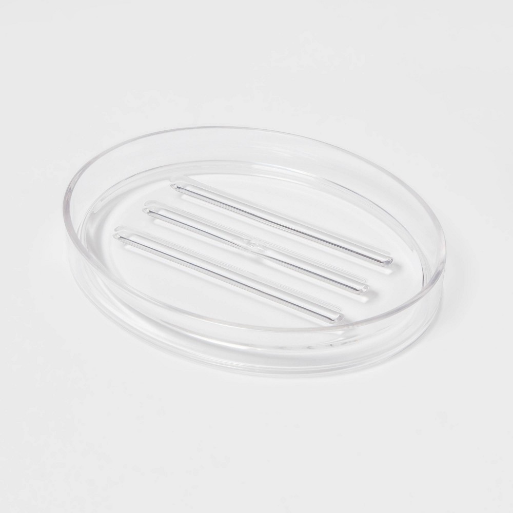 slide 3 of 4, Solid Soap Dish Clear - Room Essentials, 1 ct