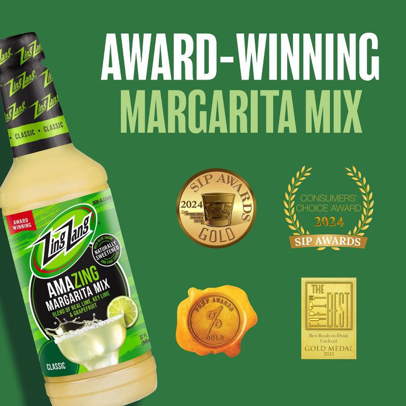 slide 8 of 9, Zing Zang Margarita Mix - 32 fl oz Bottle, 32 fl oz