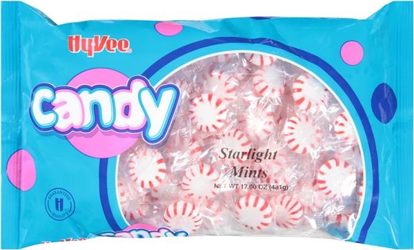slide 1 of 1, Hy-vee Starlight Mints Candy, 17 oz