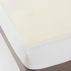 Twin 1.5" Foam Mattress Topper White - Made By Design