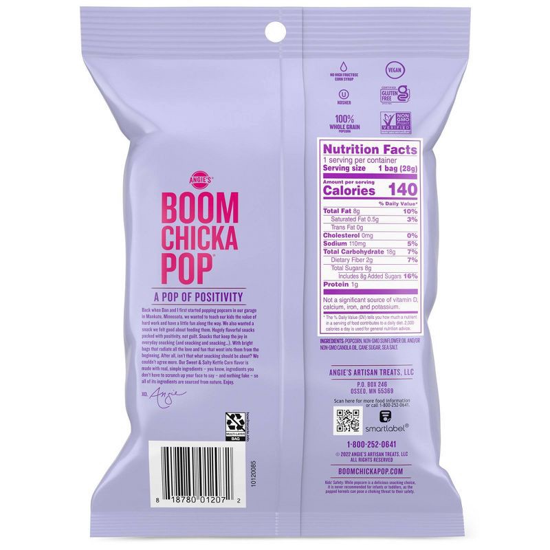 slide 4 of 4, Angie's Boomchickapop Sweet and Salty Kettle Corn Popcorn - 1oz, 1 oz