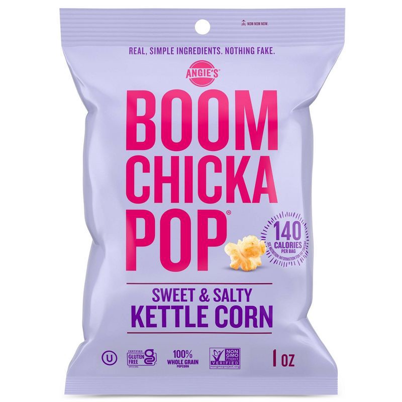 slide 1 of 4, Angie's Boomchickapop Sweet and Salty Kettle Corn Popcorn - 1oz, 1 oz