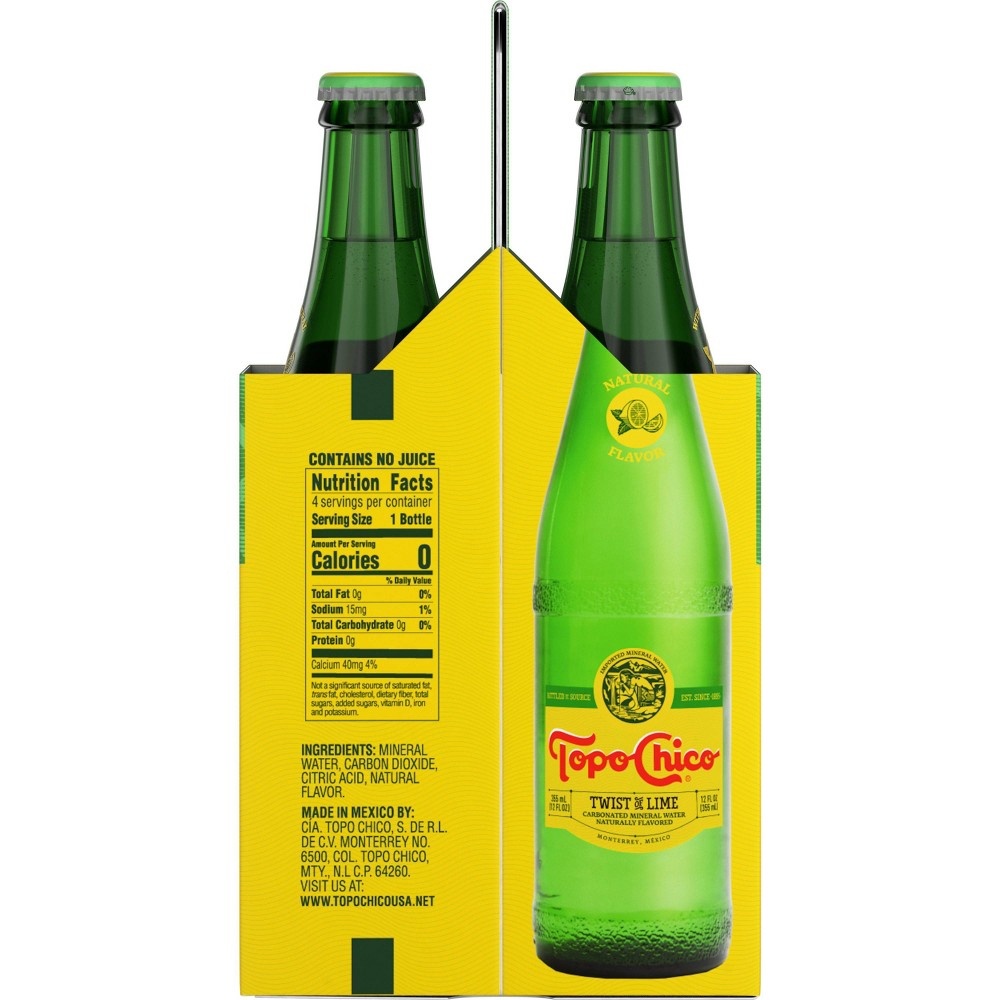 slide 3 of 5, Topo Chico Lime Twist Water, 4 ct; 12 fl oz