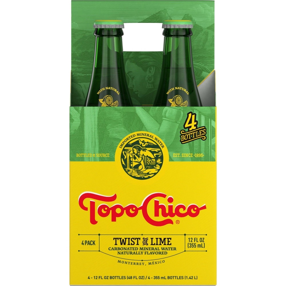 slide 4 of 5, Topo Chico Lime Twist Water, 4 ct; 12 fl oz