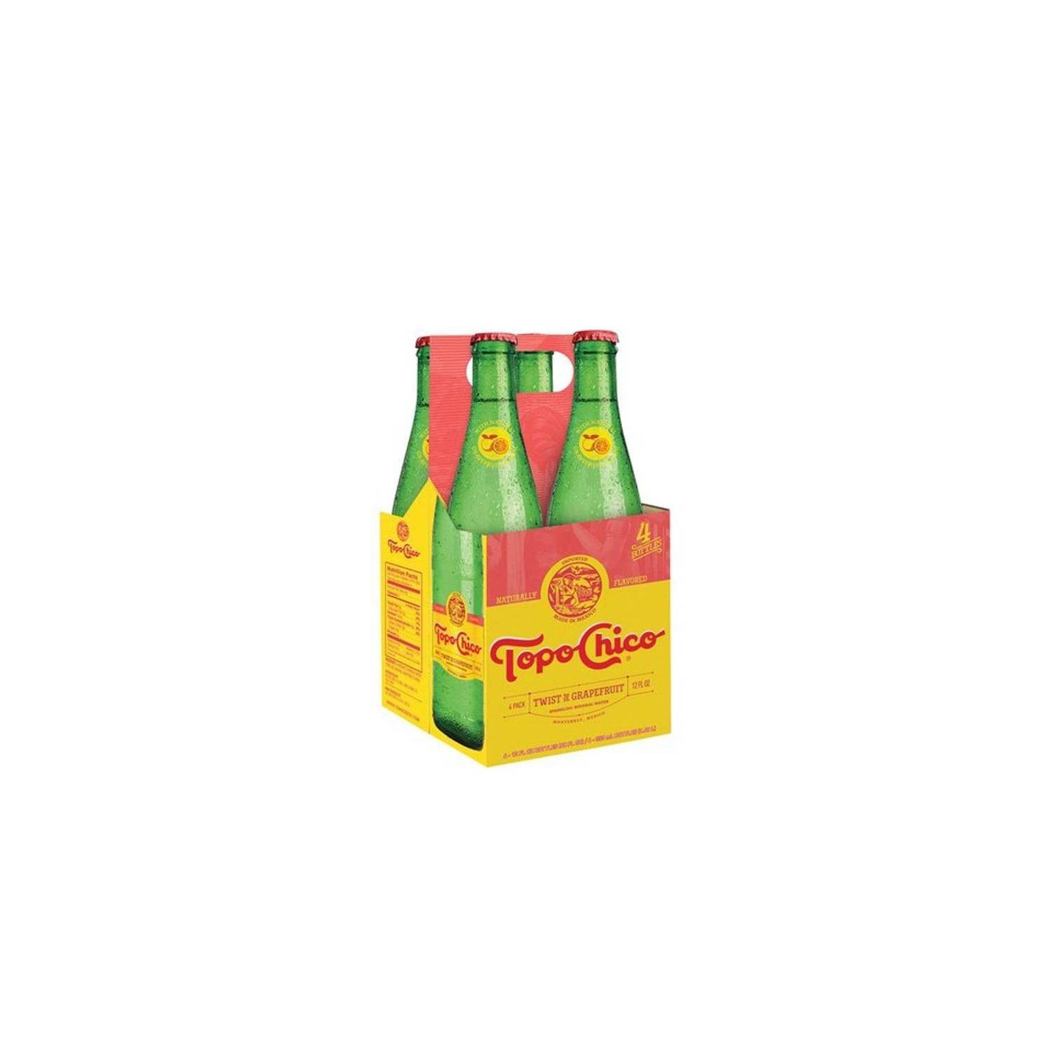 slide 1 of 3, Topo Chico Grapefruit Water, 4 ct; 12 fl oz