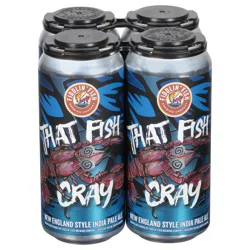Fiddlin' Fish Brewing Company New England Style India Pale Ale That Fish Cray Beer - 4 x 1 pt Cans