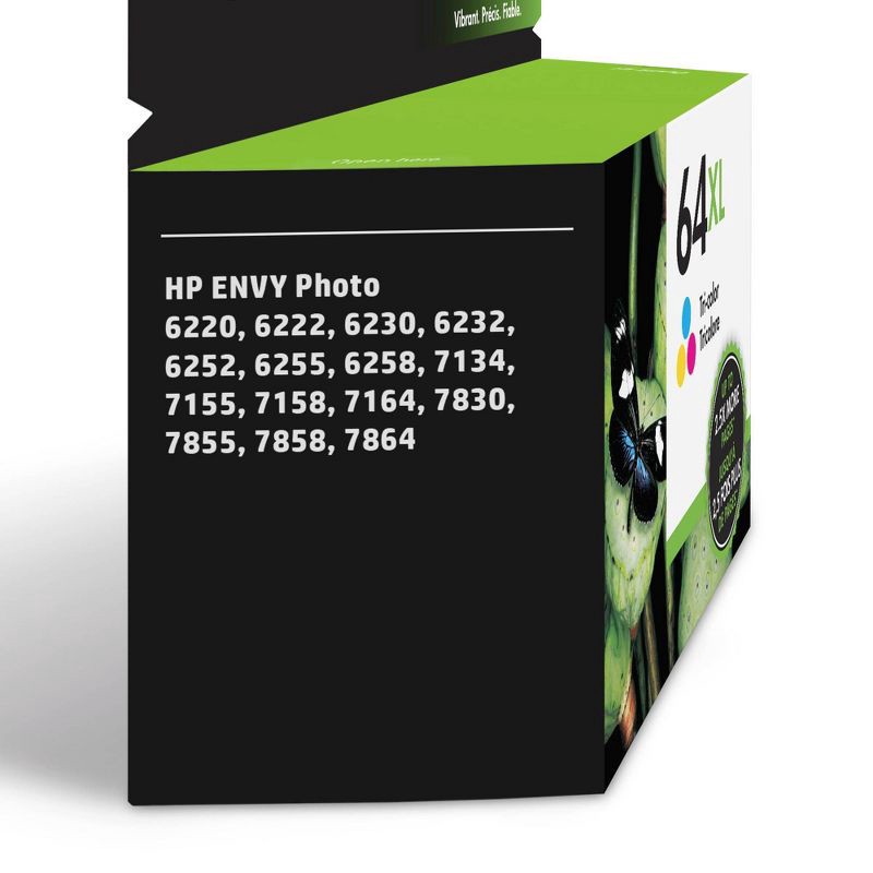 slide 2 of 6, HP Inc. HP 64XL High Yield Original Ink Cartridge, 415 Page Yield - Tri-Color(N9J91AN#140), 1 ct
