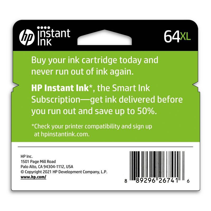 slide 4 of 6, HP Inc. HP 64XL High Yield Original Ink Cartridge, 415 Page Yield - Tri-Color(N9J91AN#140), 1 ct