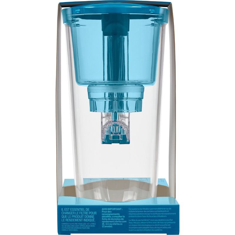 slide 7 of 10, Brita Water Filter 6-Cup Denali Water Pitcher Dispenser with Standard Water Filter - Teal, 1 ct