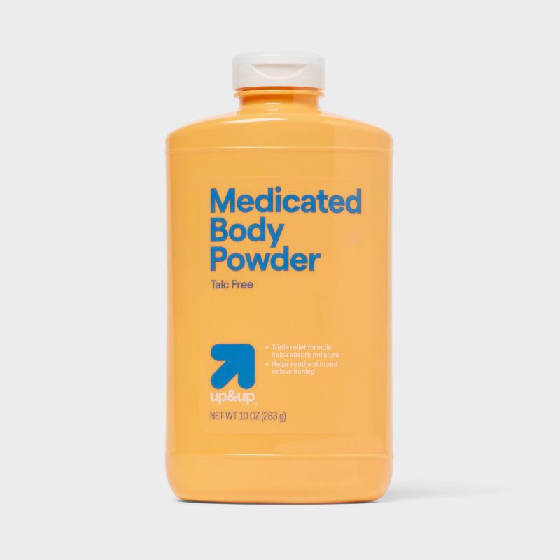 slide 1 of 3, Medicated Body Powder Talc Free - 10oz - up&up™, 10 oz