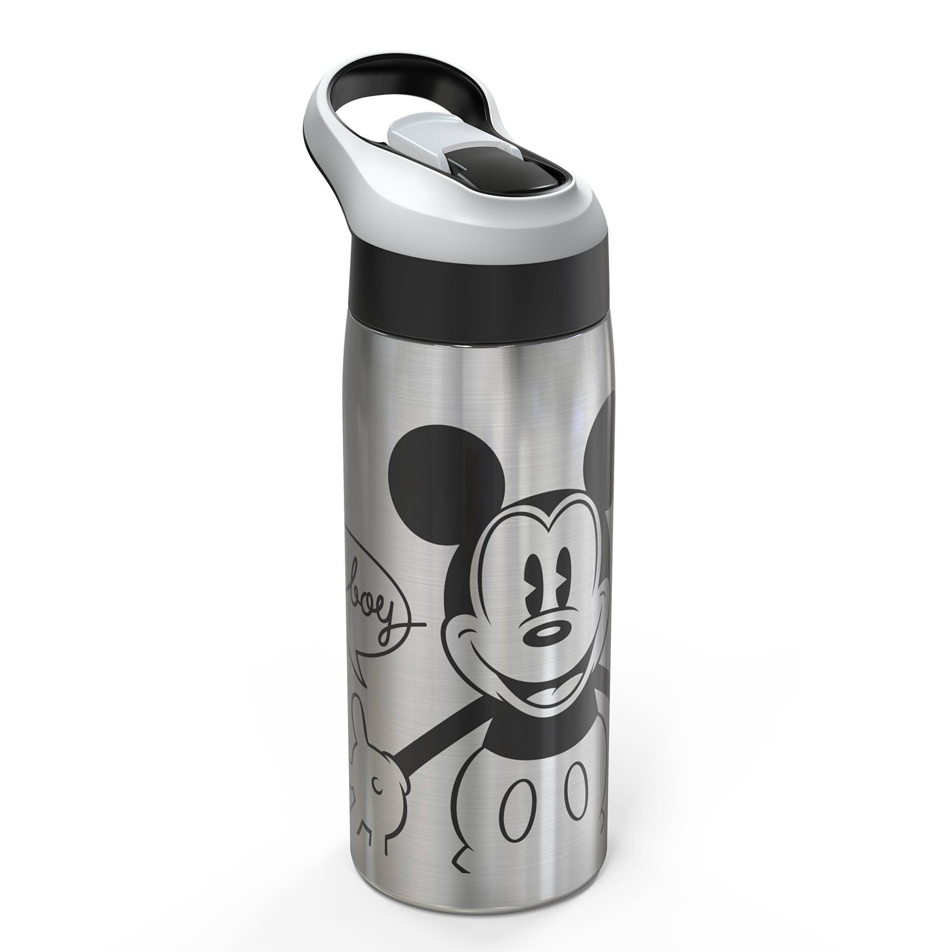 Zak Designs Disney Mickey Mouse & Friends Mickey Mouse Stainless Steel  Water Bottle Black/Red - Disney store 19 oz