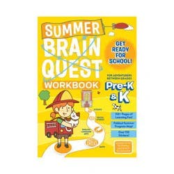 Summer Brain Quest Pre K & K - by Workman (Paperback)