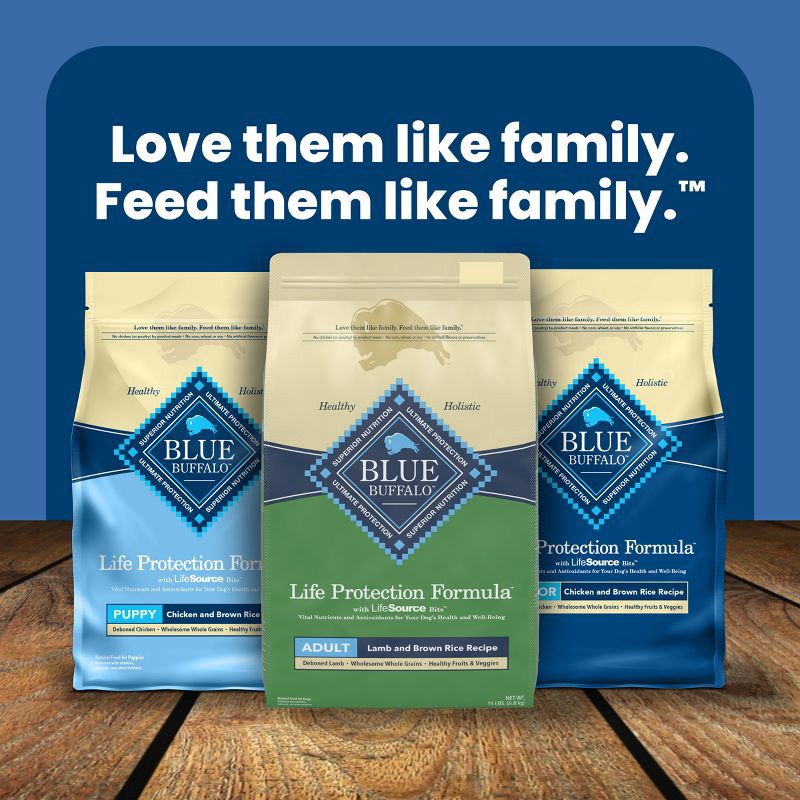 slide 9 of 11, Blue Buffalo Life Protection Formula Natural Adult Dry Dog Food with Lamb and Brown Rice - 24lbs, 24 lb