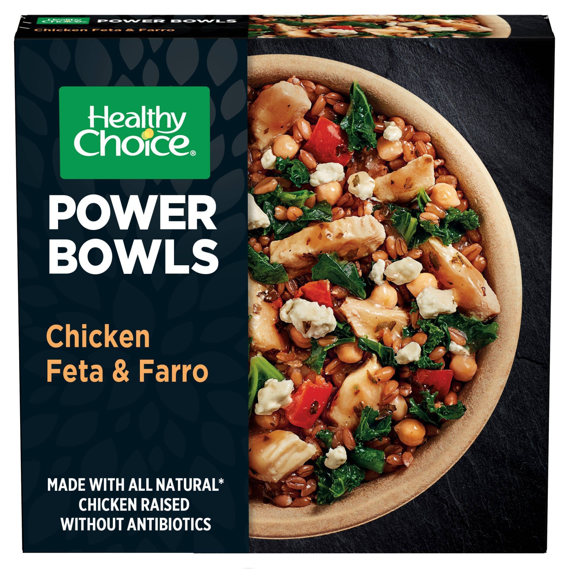 slide 1 of 3, Healthy Choice Frozen Chicken Feta & Farro Power Bowls, 9.5 oz