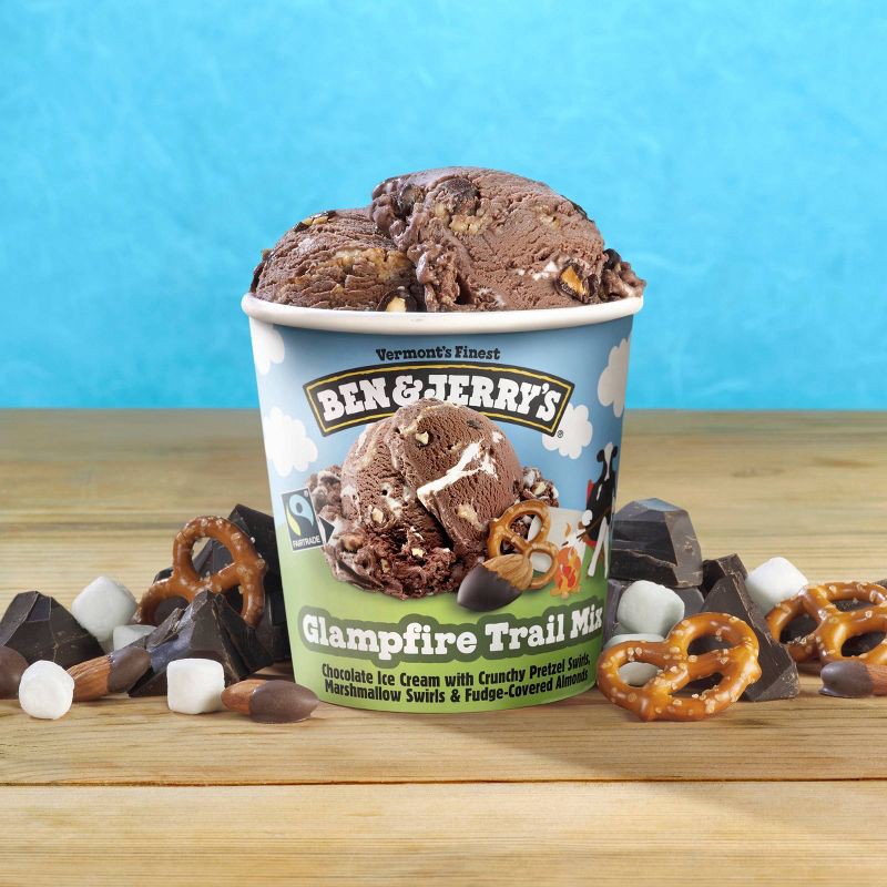 slide 3 of 7, Ben & Jerry's Ice Glampfire Trail Mix Frozen Dessert - 16oz, 16 oz